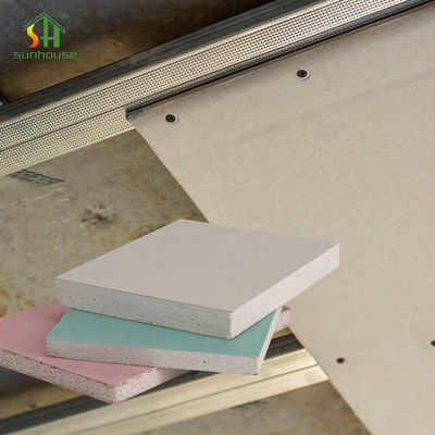 Płyty gipsowo-kartonowe w kolorze zielonym 9 mm, płyta gipsowo-kartonowa Sheetrock do budynków biurowych